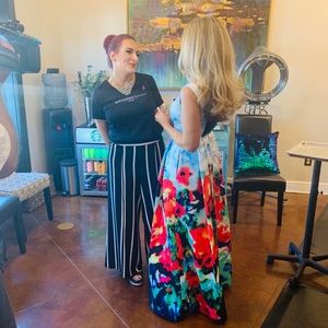 Nicole Miller New York Floral Gown SZ 4 worn once